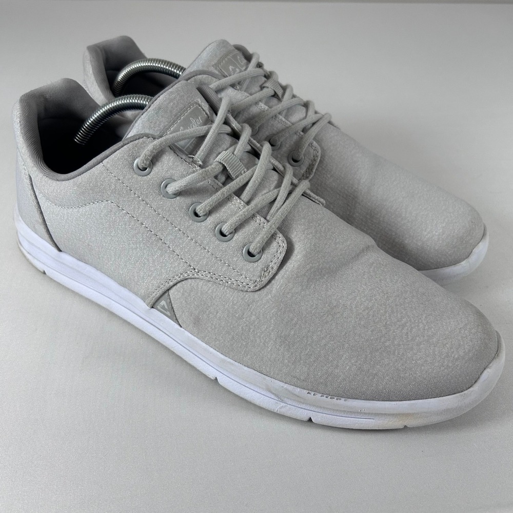 Cuater TravisMathew The Daily Shoes Mens 13 Gray Knit Casual Sneakers 4MW166